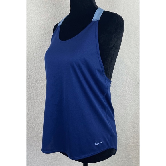 NIKE • Royal Blue Elastika Dri-Fit Racerback Tank Top, M - Picture 8 of 12